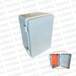 Gabinete Ext Plastico 300x200x150mm Gris IP68 c/ Placa de Montaje Tapa Opaco