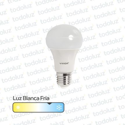 Lamp. Bulbo Led 7W 600lm E27 220V 6500°k Vivion