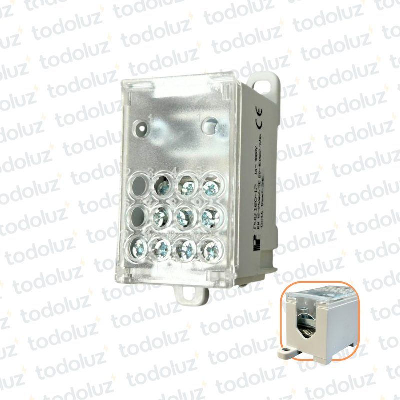 Bloque de Distribucion 1P 160A Din Pol