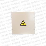 Caja de Paso Ext Metal 200x200x100mm Beige c/ Tapa Cominsa