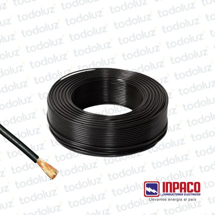 Cable Multifilar 2mm² Negro 750V Antillama (x.Rollo/100m) Inpaco