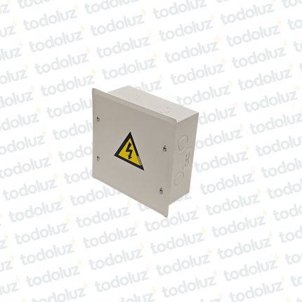 Caja de Paso Emb Metal 200x200x100mm Blanco c/ Tapa Cominsa