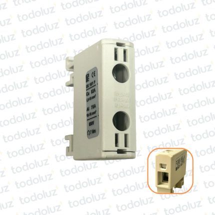 Bornera Din 16mm² Gris AL/CU Pol