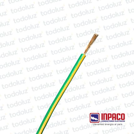 Cable Multifilar 1.5mm² Verde/Amarillo 750V Antillama (x.1Metro) Inpaco