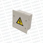 Caja de Paso Emb Metal 150x150x80mm Blanco c/ Tapa Cominsa