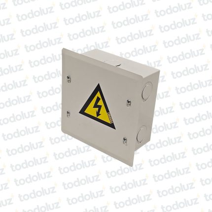 Caja de Paso Emb Metal 150x150x80mm Blanco c/ Tapa Cominsa