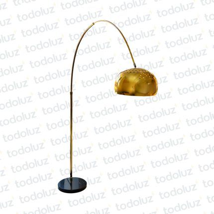 Luminaria de Piso Arco Extendible Dorado Base Marmol 1*E27 (56.129)