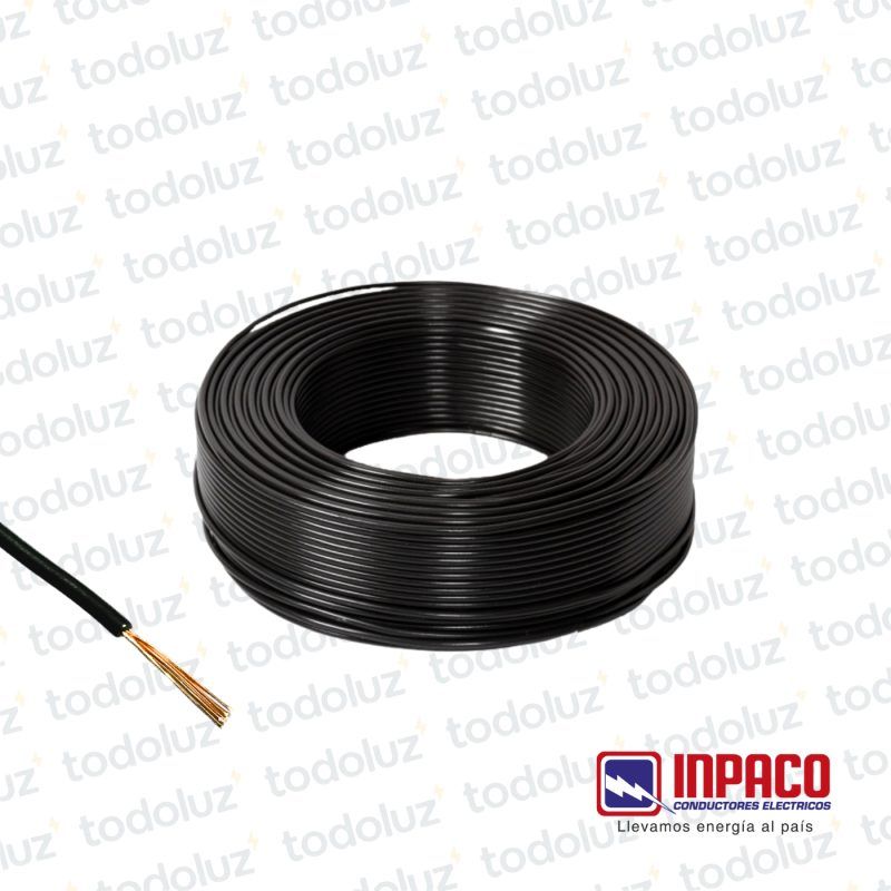 Cable Multifilar 1mm² Negro 750V Antillama (x.Rollo/100m) Inpaco