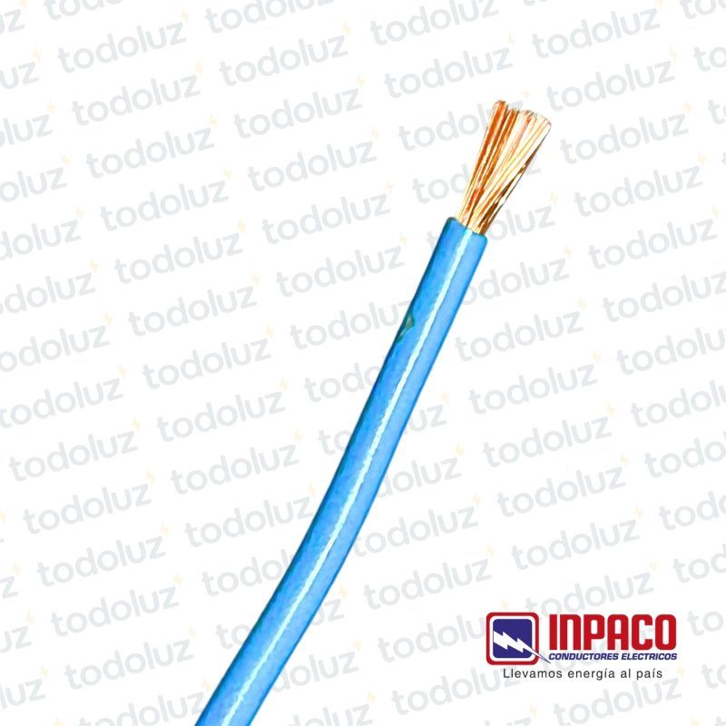 Cable Multifilar 4mm² Celeste 750V Antillama (x.1Metro) Inpaco