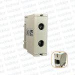 Bornera Din 50mm² Gris AL/CU Pol