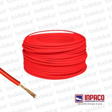 Cable Multifilar 1mm² Rojo 750V Antillama (x.Rollo/100m) Inpaco
