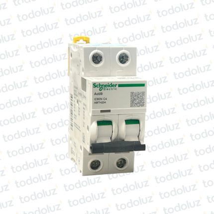 Interruptor Termomagnetico Sist. Din 2P 4A 6ka C IC60 Premium Schneider