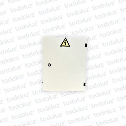 Gabinete Ext Metal 400x300x200mm Beige c/ Placa de Montaje Cominsa