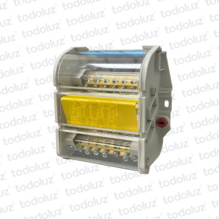 Bloque de Distribucion 4P 160A 8 Bornes c/Acrilico Sist. Din/Adosar