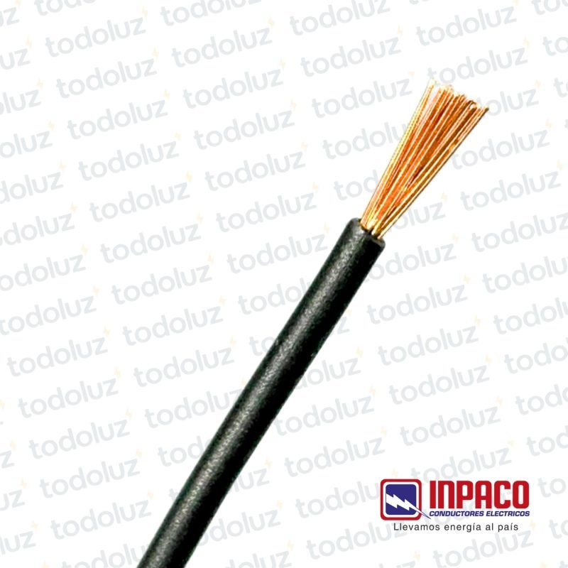 Cable Multifilar 10mm² Negro 750V Antillama (x.1Metro) Inpaco