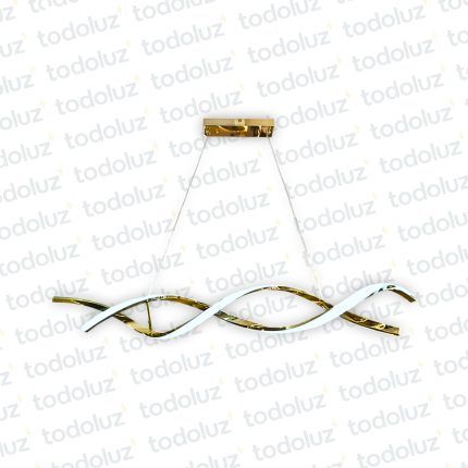 Colgante Entrelazado Dorado Triple Tono (54.1110)