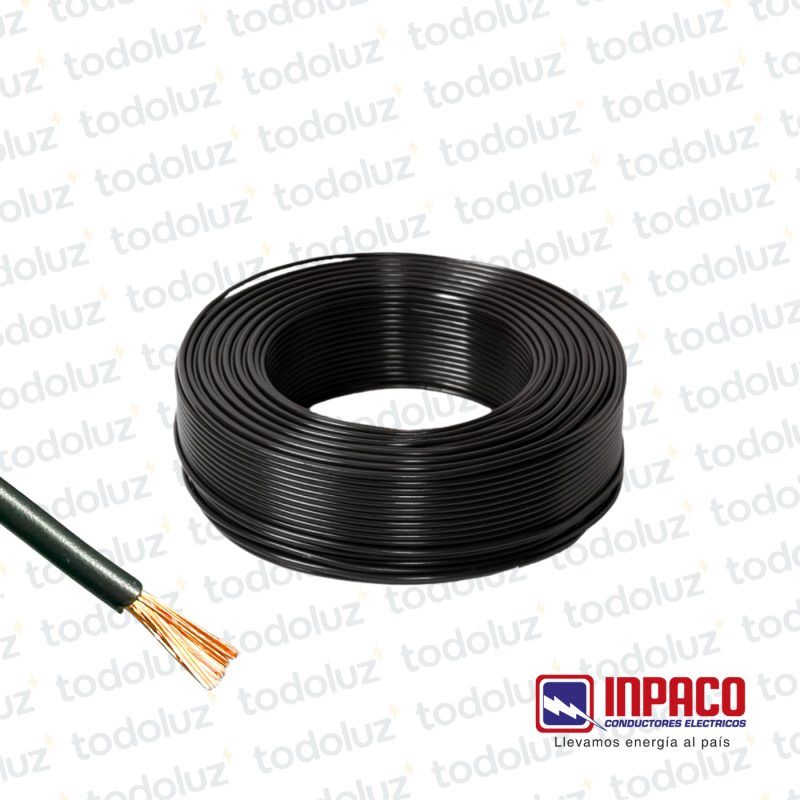 Cable Multifilar 4mm² Negro 750V Antillama (x.Rollo/100m) Inpaco
