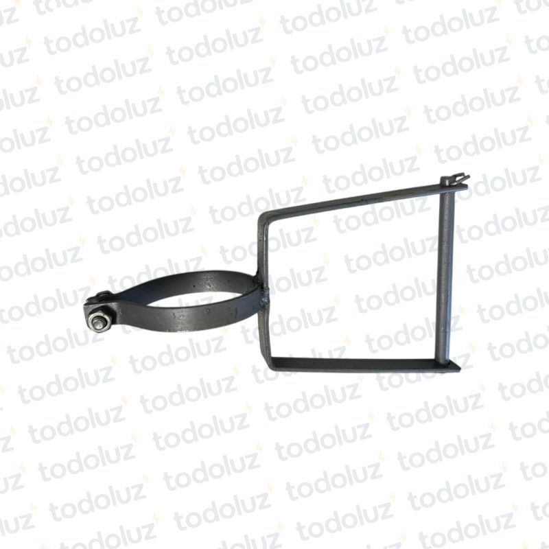 Rack metal p/ 1 Aislador y abrazadera 2"