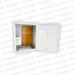 Caja p/ 1 Medidor Trifasico Exterior Metal Beige Cominsa
