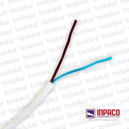 Cable Tipo Taller Inpaflex 2x1mm² Blanco 500V (x.1Metro) Inpaco