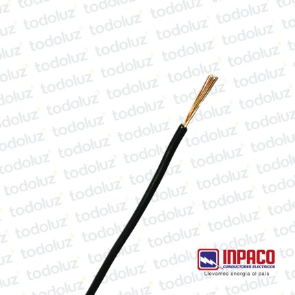 Cable Multifilar 1mm² Negro 750V Antillama (x.1Metro) Inpaco