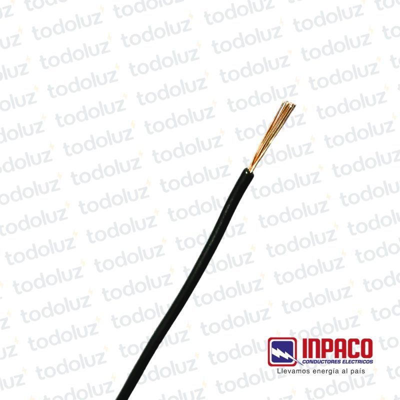 Cable Multifilar 1mm² Negro 750V Antillama (x.1Metro) Inpaco