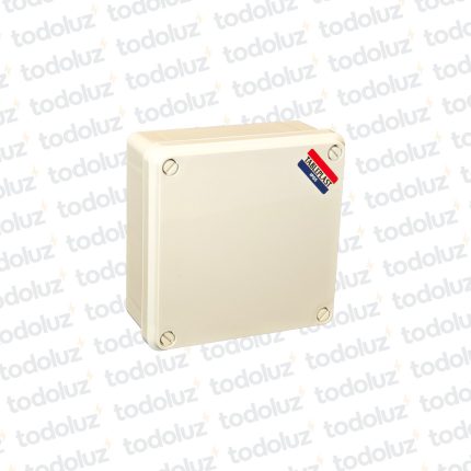 Caja de Paso Ext Plastico 168x168x72mm Blanco c/ Tapa IP65 T-Plast