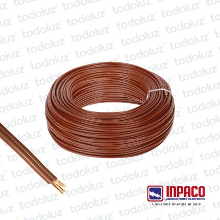 Cable Inpacord 2x1mm² Marron 300V Antillama (x.1Metro) Inpaco