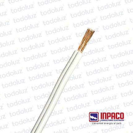 Cable Inpacord 2x1mm² Blanco 300V Antillama (x.1Metro) Inpaco