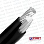 Cable Aluminio Preensamblado 2x25mm² XLPE (x.1metro) Inpaco
