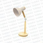 Luminaria de Mesa Articulable Madera Combinado c/Blanco 1*E27 (56.241)