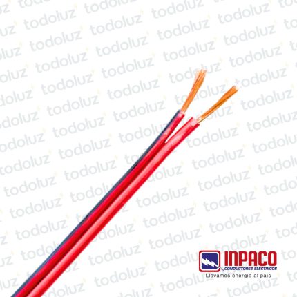 Cable Inpacord 2x1mm² Polarizado 300V Antillama (x.1Metro) Inpaco