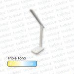 Luminaria de Mesa Plegable Portatil Blanco Triple Tono (56.252)
