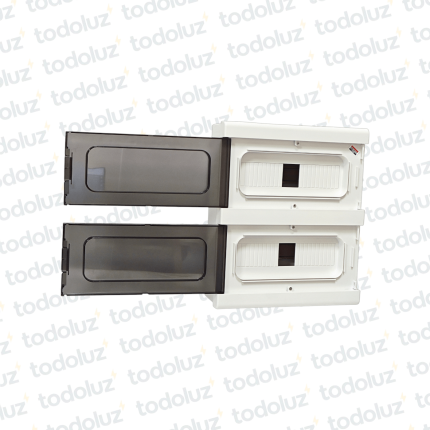 Tablero Exterior 24 Modulos Din Plastico IP65 c/ Tapa Fume T-Plast