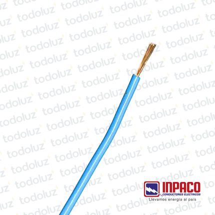 Cable Multifilar 1.5mm² Celeste 750V Antillama (x.1Metro) Inpaco