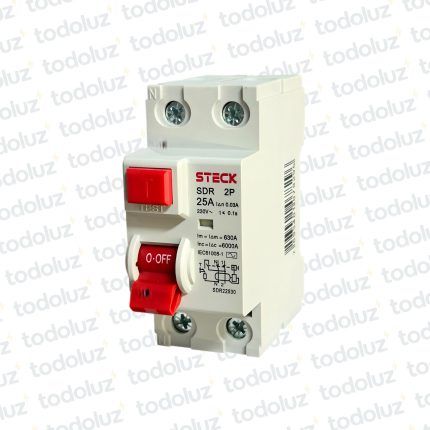 Disyuntor Diferencial Sist. Din 2P 25A 30mA Steck