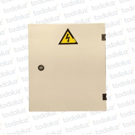 Tablero Exterior Metal Din 24 Modulos c/ Borne Neutro Beige Cominsa