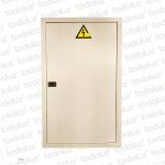 Tablero Embutir Metal Din 36 Modulos c/ Distribucion RST+N+T 125A Beige Cominsa