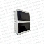 Tablero Embutir Plastico IP65 Din 24 Modulos c/ Tapa Fume T-Plast