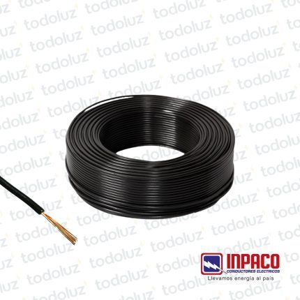 Cable Multifilar 1.5mm² Negro 750V Antillama (x.Rollo/100m) Inpaco