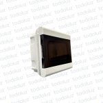 Tablero Embutir Plastico IP65 Din 8 Modulos c/ Tapa Fume T-Plast
