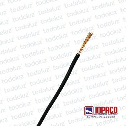Cable Multifilar 0.5mm² Negro 750V Antillama (x.1Metro) Inpaco