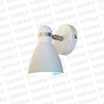 Aplique Movil Metalico Blanco Det. Platil 1*E27 (50.525)
