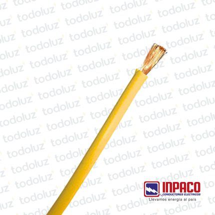 Cable Multifilar 2mm² Amarillo 750V Antillama (x.1Metro) Inpaco