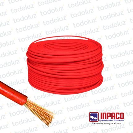Cable Multifilar 6mm² Rojo 750V Antillama (x.Rollo/100m) Inpaco