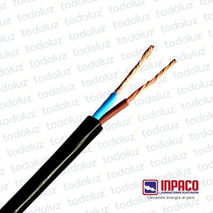 Cable Tipo Taller Inpaflex 2x4mm² 500V (x.1Metro) Inpaco