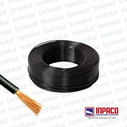 Cable Multifilar 10mm² Negro 750V Antillama (x.Rollo/100m) Inpaco