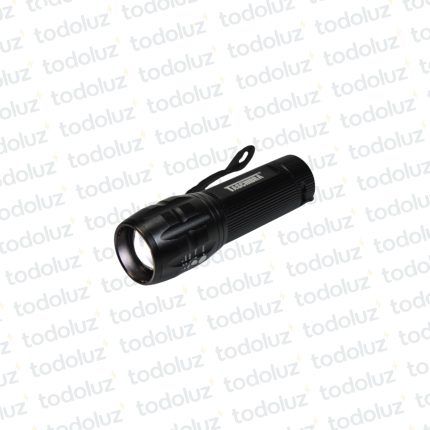 Linterna Led 220lm Zoom 2000X Aluminio Negro 105mm Taschibra