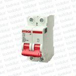 Interruptor Termomagnetico Sist. Din 2P 25A 6ka C Steck