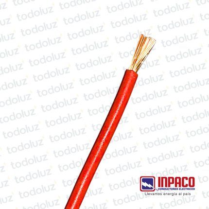 Cable Multifilar 4mm² Rojo 750V Antillama (x.1Metro) Inpaco
